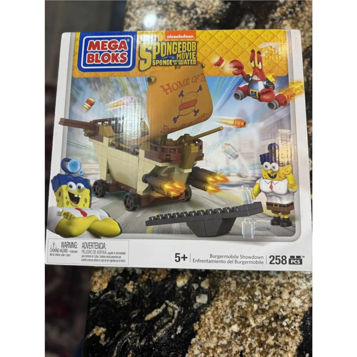 Spongebob Mega Bloks Burgermobile Movie Sponge Out of Water 2015
