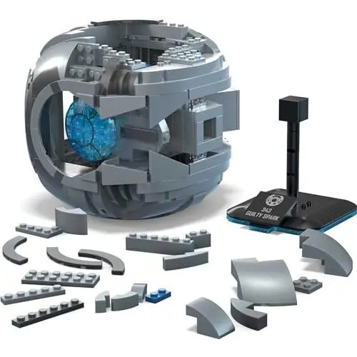 Bloks Halo 343 Guilty Spark with 609 Pieces Lights Sounds Build Mega