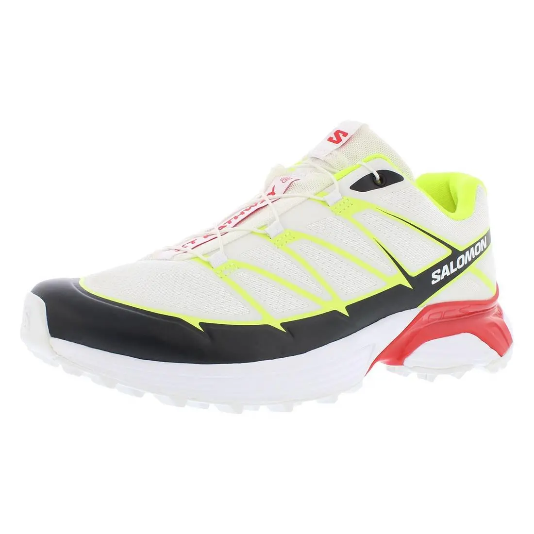 Salomon shoes - White/Safety Yellow/Fiery Red, Main: White 0