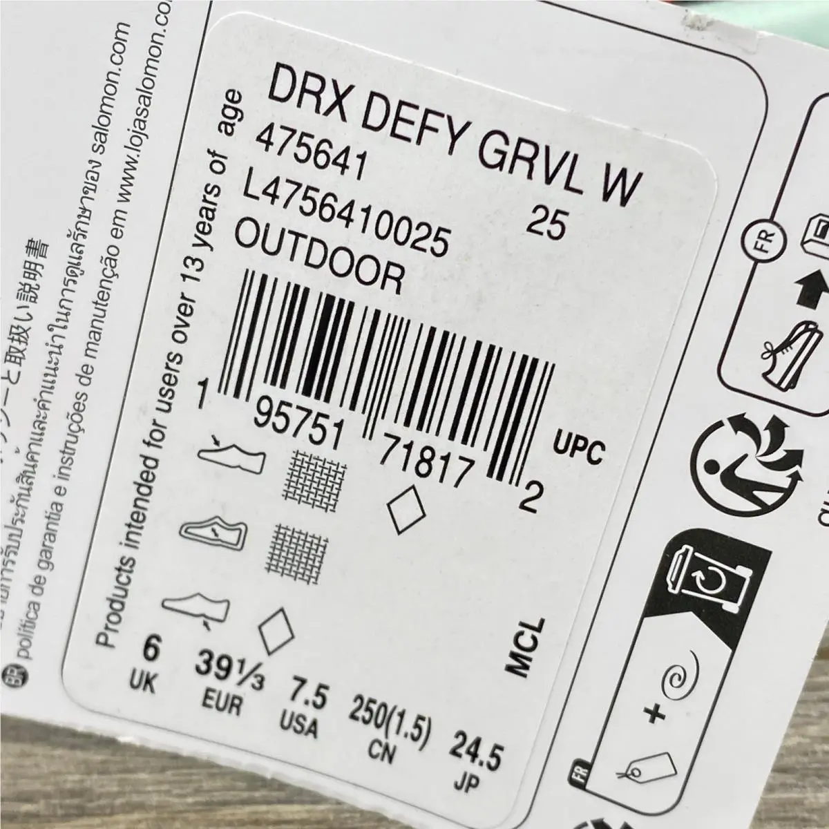 Salomon shoes - Salomon DRX Defy GRVL - DRX Defy GRVL - Black 2