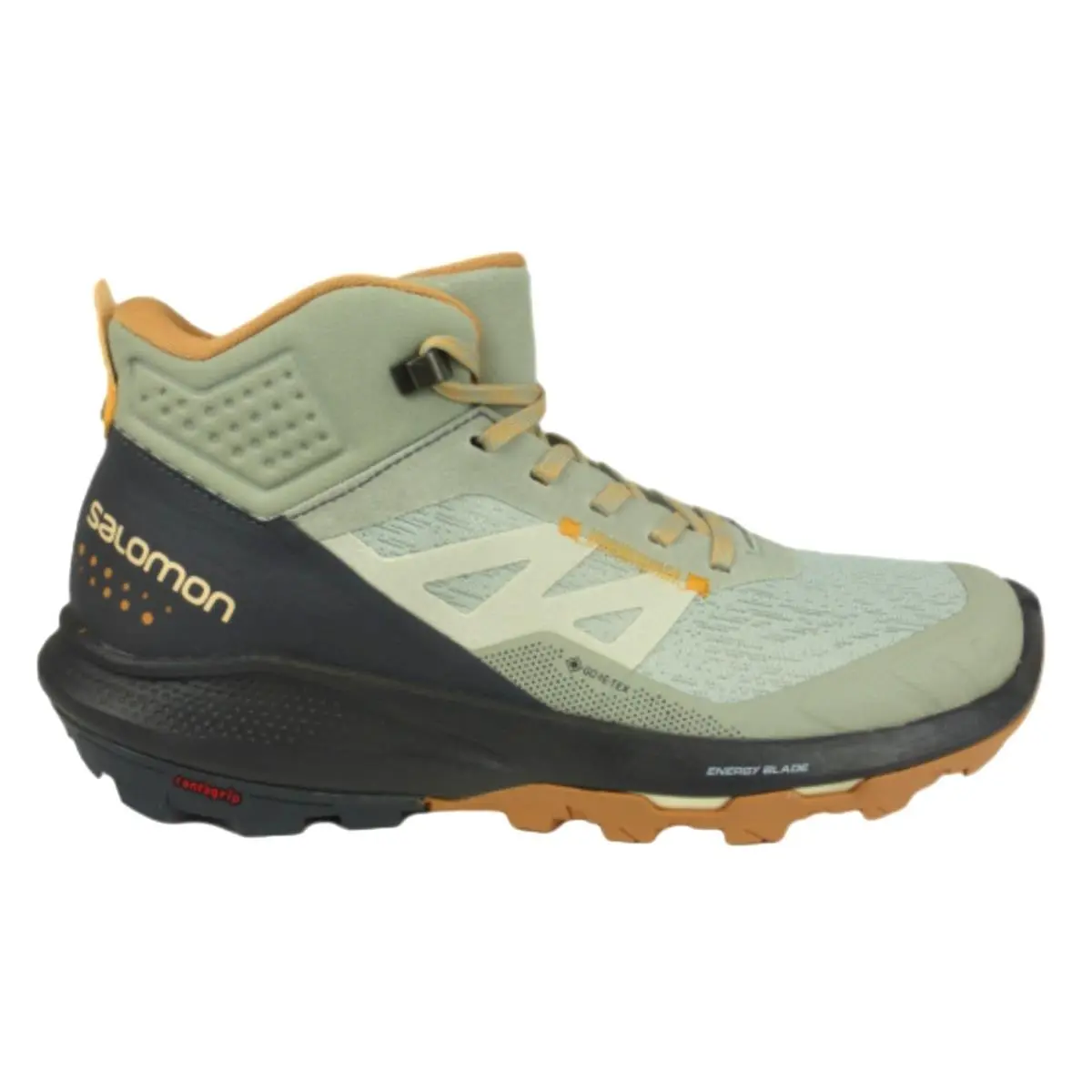 Salomon Women`s Outpulse Mid Hiking Boots Wrought Iron/ebony/blazing Orange US8