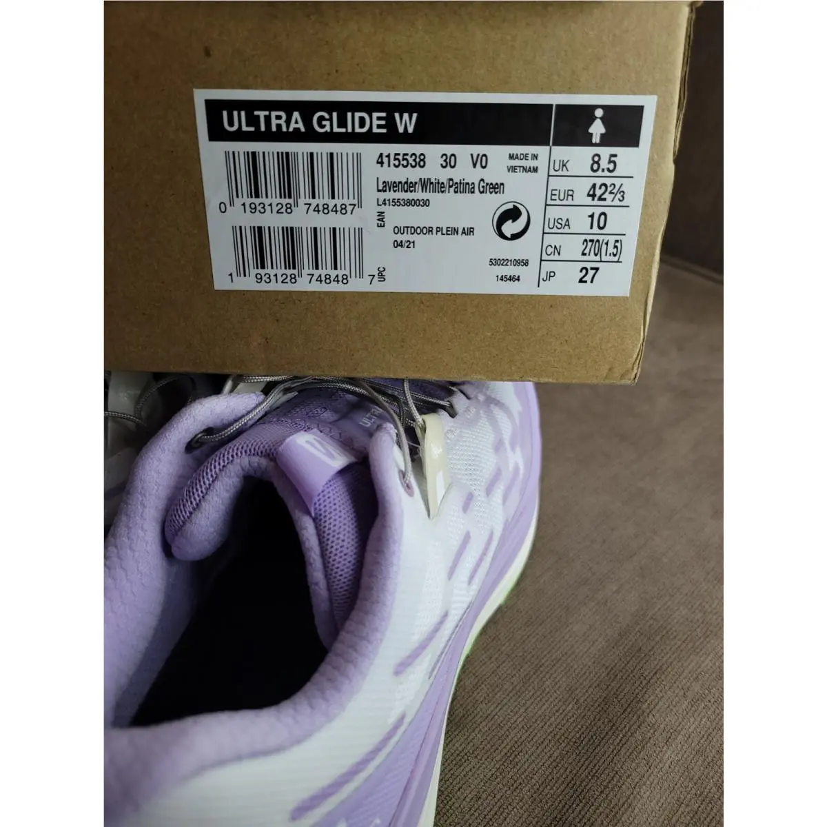 Salomon shoes - Ultra Glide - Ultra Glide - 415538 - Purple (UPC: 193128748487) 11