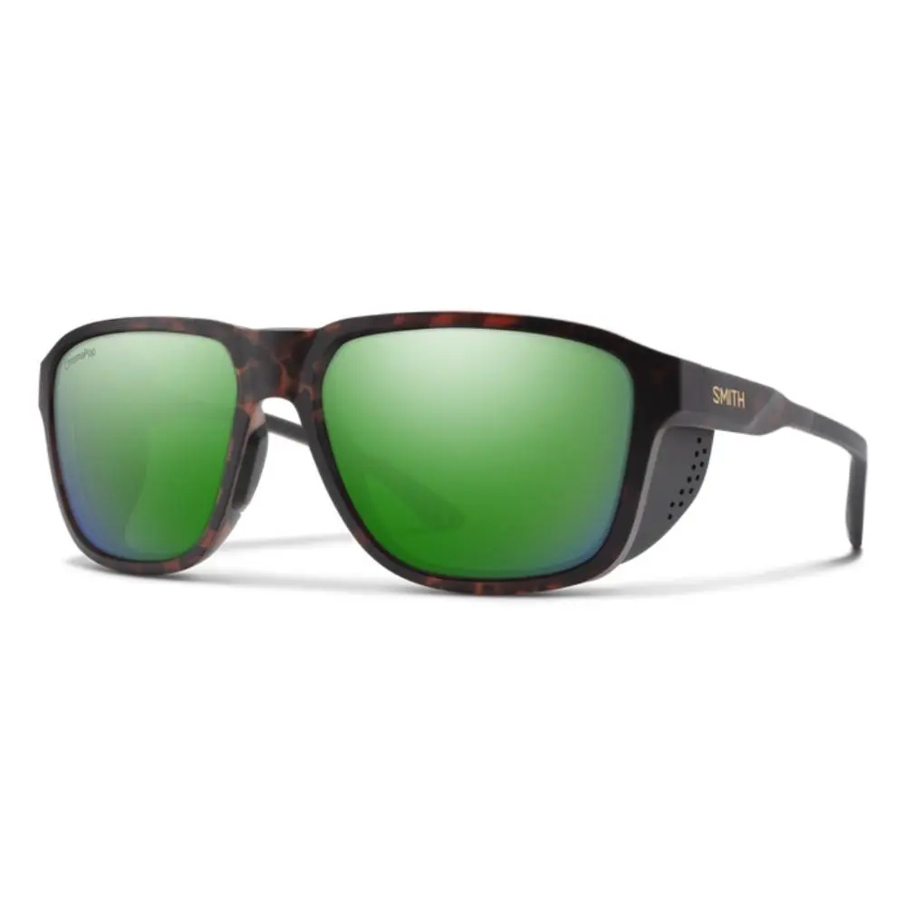 Smith Embark Polarized Sunglasses Mattetortoise Chromapopgreenmirorr by Smith Optics