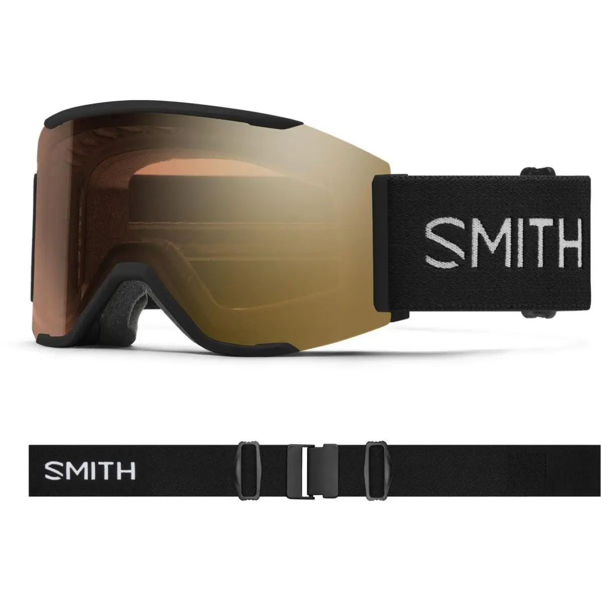Smith M00757 Squad Mag Low Bridge Fit Goggles Black