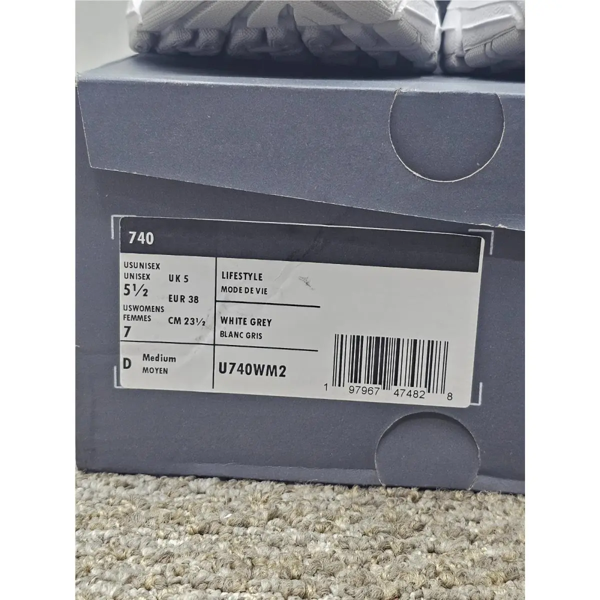 New Balance shoes - U740WM2 - U740WM2 - White Grey 1