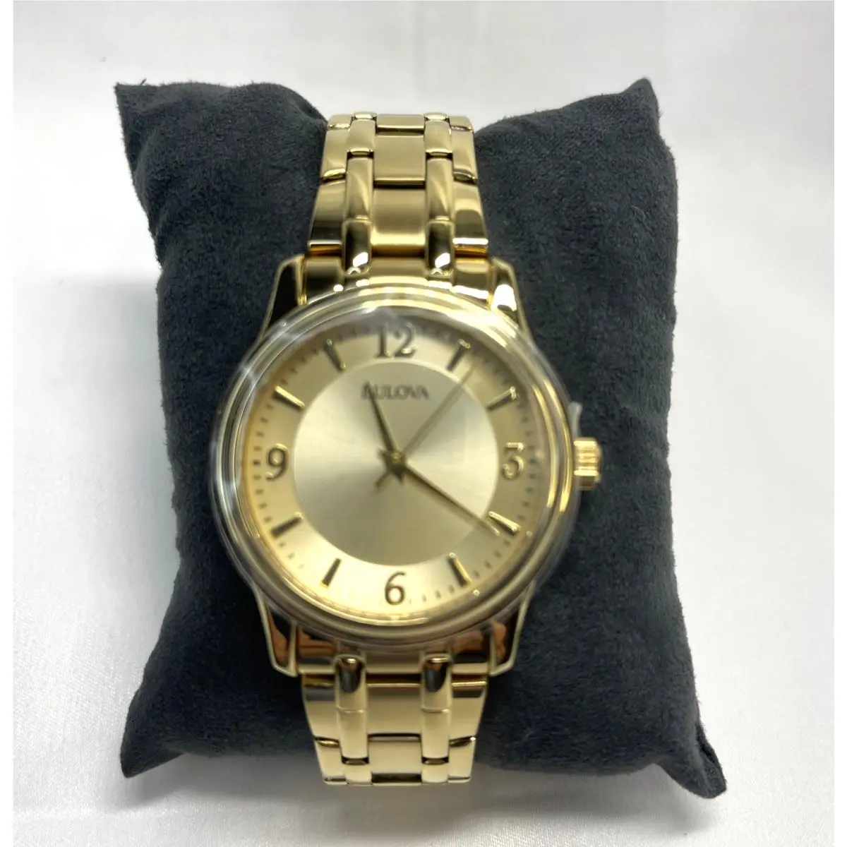 Bulova 97A120 Men`s Classic Corporate Collection Gold Dial Watch Bracelet