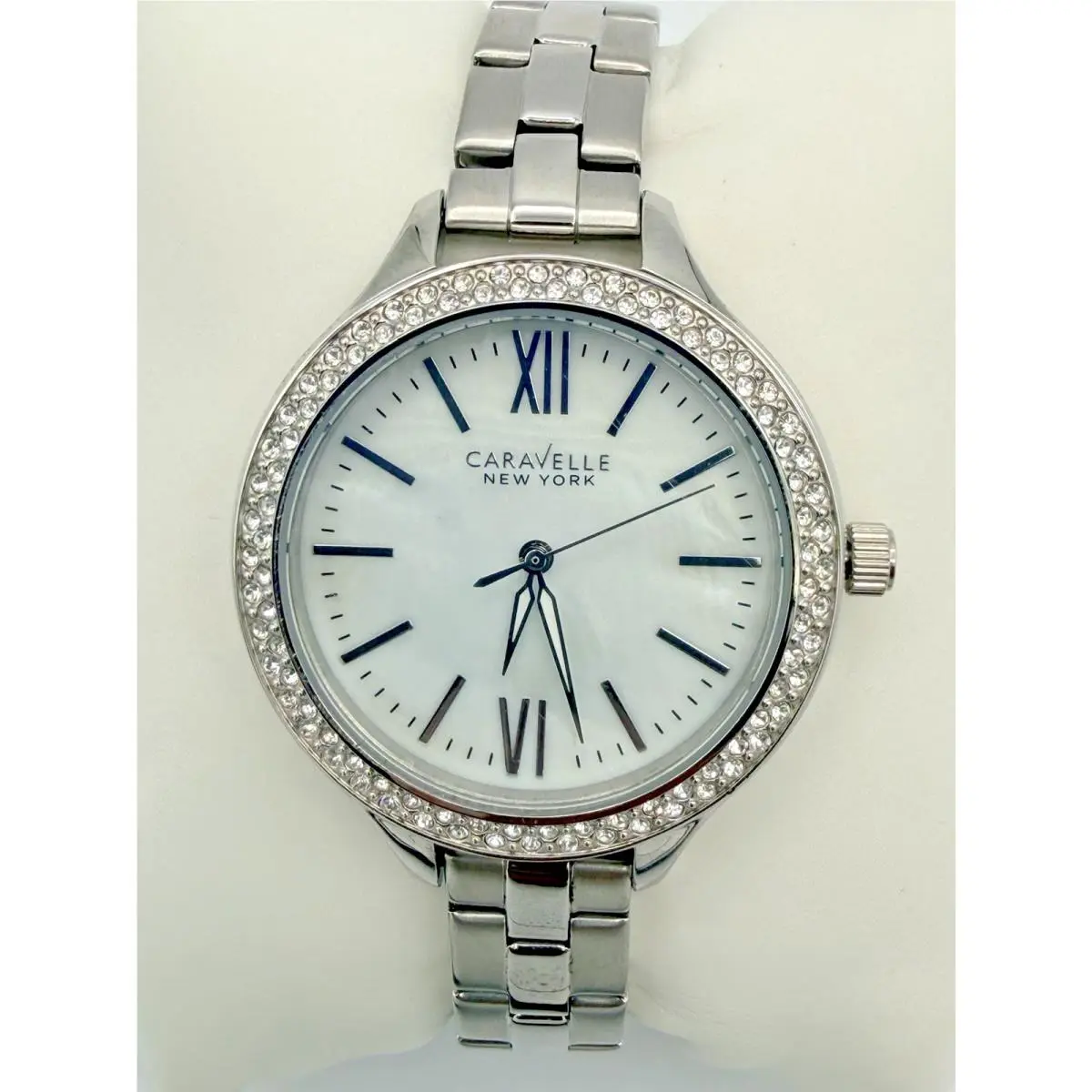 Caravelle  Quartz Women`s Watch Mother of Pearl Dial White 43L165 by Bulova