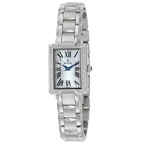 Diamonds Women`s Watch Stainless Steel Mother of Pearl 96R160 by Bulova