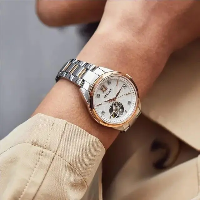 Bulova 98P170 Sutton Automatic Mother of Pearl Diamond Dial Women`s