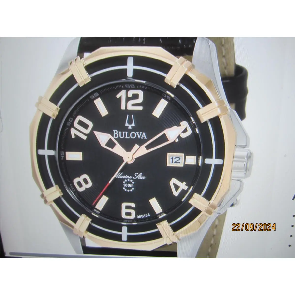 Marine Star Men`s Watch Quartz All Japan 96E101 by Bulova
