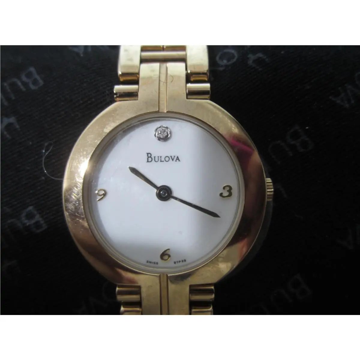 Women`s Watch Quartz Diamond All S/s Gold Japan 97P29 by Bulova