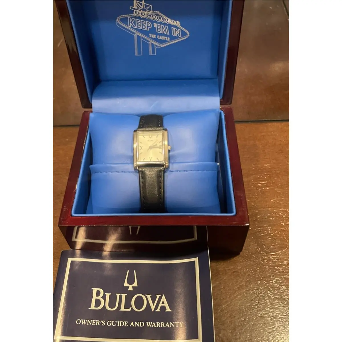Watch Model C869723 with Leather Band From Excalibur Casino Battery by Bulova
