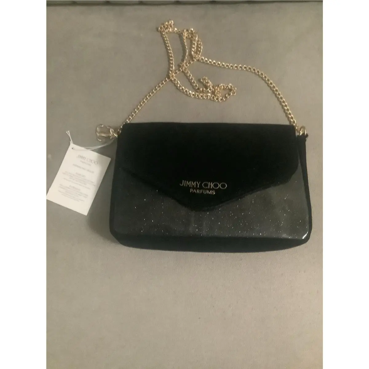 - Parfums Evening Bag/bolso Velour Gold Hardware by Jimmy Choo