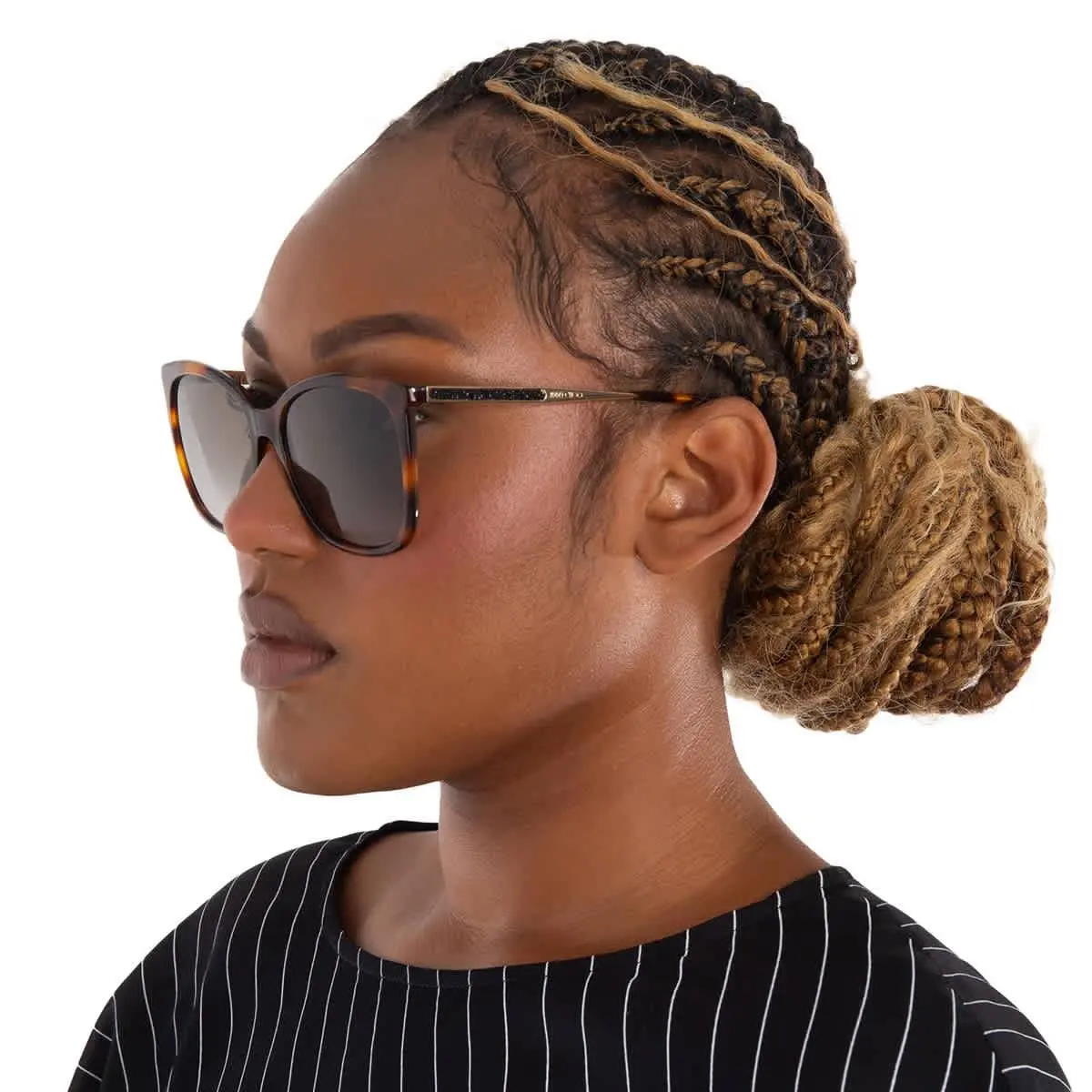 Brown Gradient Butterfly Ladies Sunglasses Nerea/g/s 005L/HA 57 by Jimmy Choo