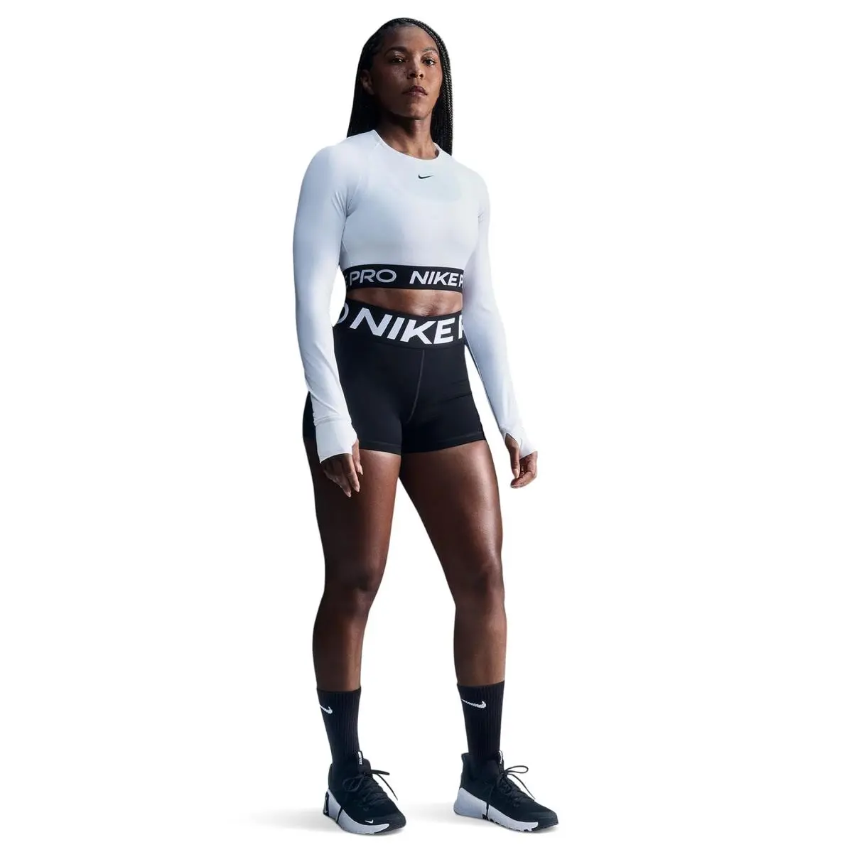 Woman`s Shorts Nike Pro Sculpt High-waisted 3 Quot Biker Shorts