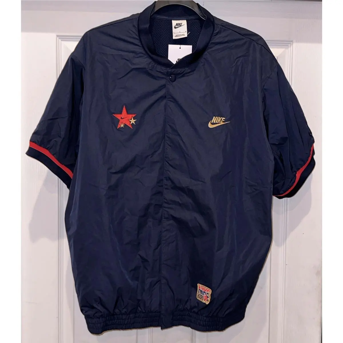 Nike clothing - Nike Authentics Warm Up Shirt Jacket - FN1456 - Blue 2