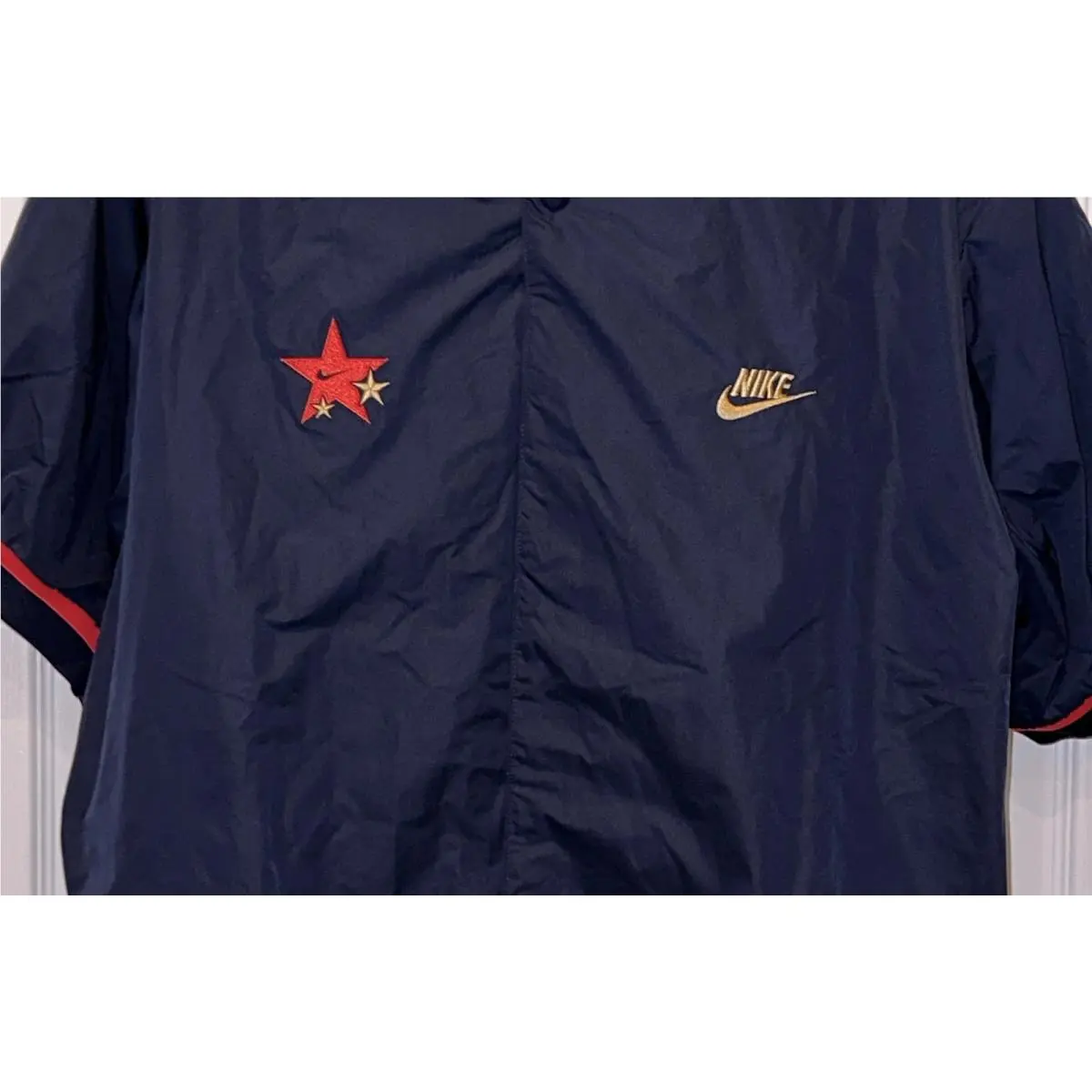 Nike clothing - Nike Authentics Warm Up Shirt Jacket - FN1456 - Blue 7
