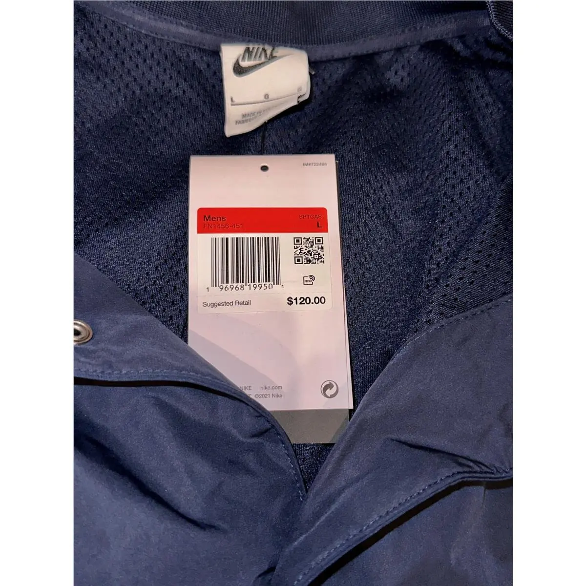 Nike clothing - Nike Authentics Warm Up Shirt Jacket - FN1456 - Blue 14