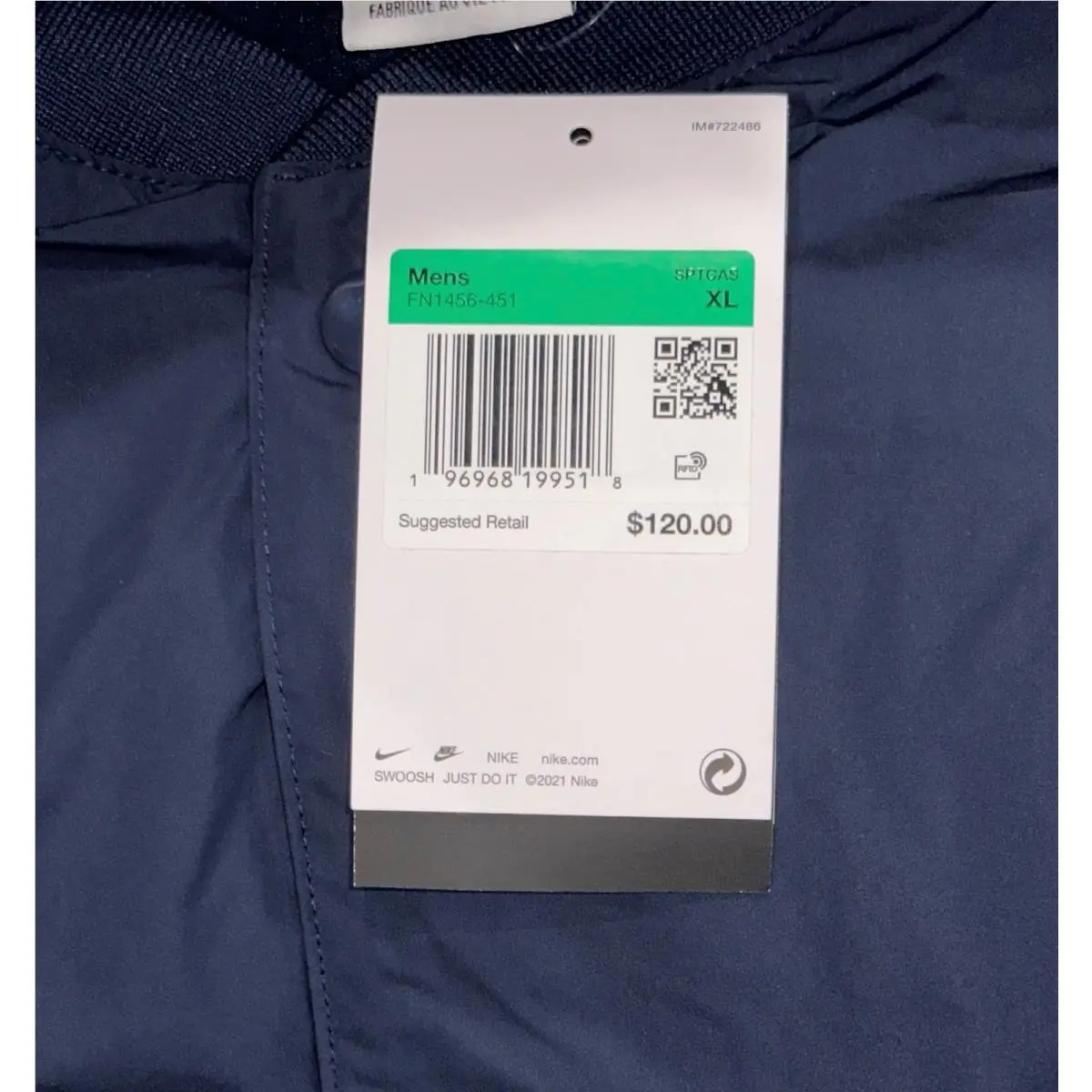 Nike clothing - Nike Authentics Warm Up Shirt Jacket - FN1456 - Blue 15