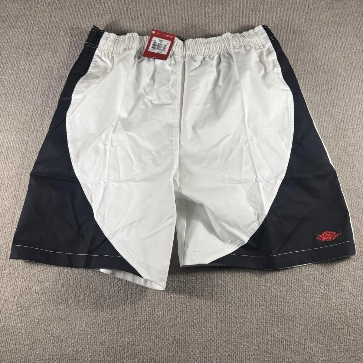 Air Jordan Wings Shorts 2015 Black White Mens 8 Inseam 884269-010 Rare by Nike