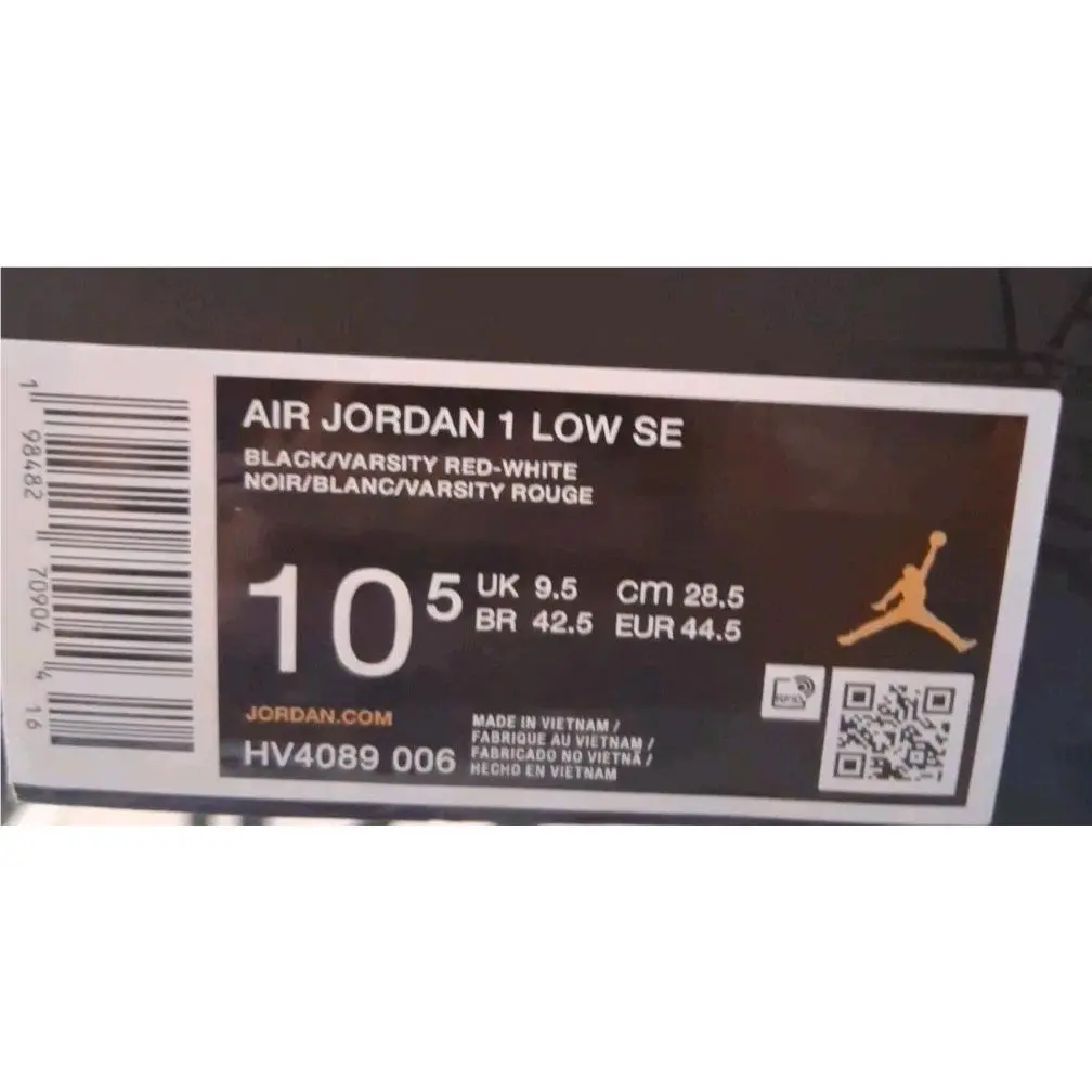 Nike shoes - Nike Air Jordan 1 - Air - HV4089-006 - Black/ Varsity Red /White 8