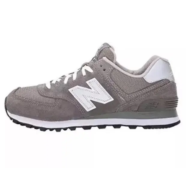 New Balance D4768 Gray Men`s 574 Suede Casual Sneaker Shoes Size 8 D
