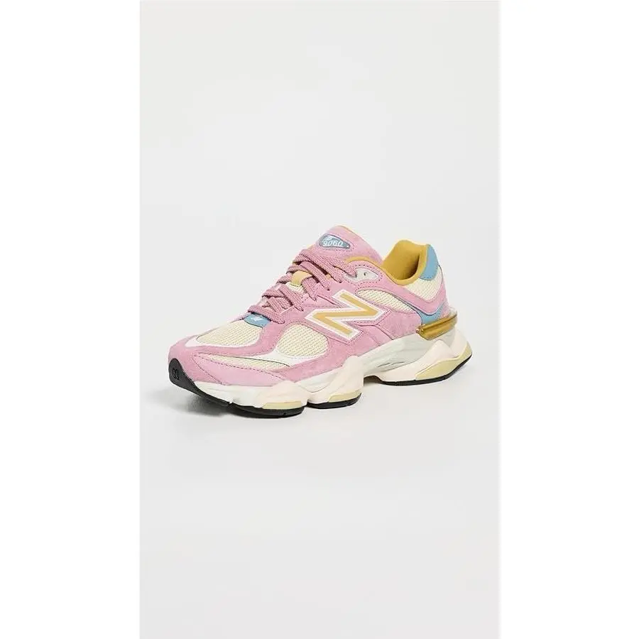 New Balance shoes - New Balance 9060 - Pink Suede/Blue/Yellow (UPC: 0198686787947) 0