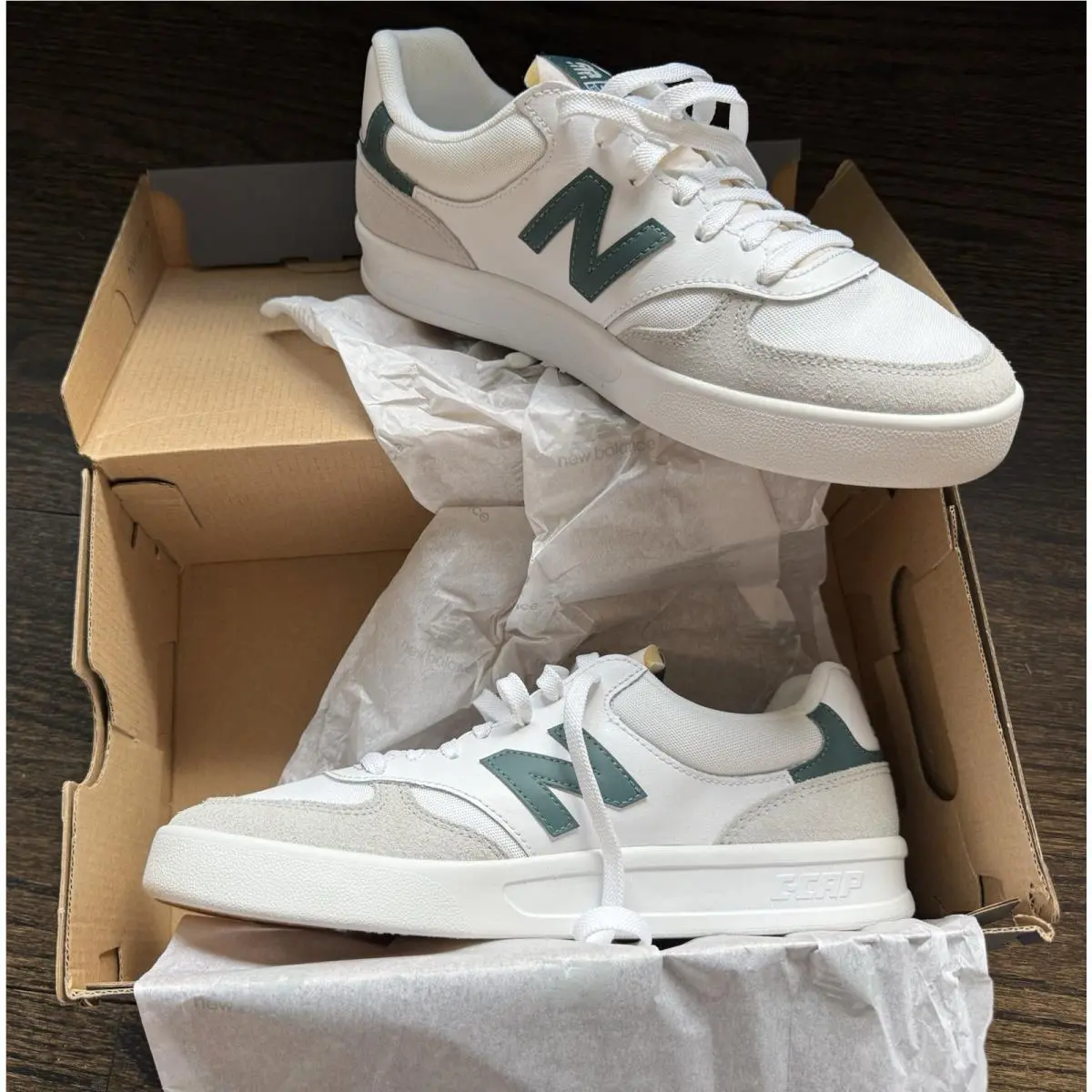 New Balance shoes - New Balance 300 / 300 V3 Court - CT300GC3 - White/Slate Grey (UPC: 197376447031) 3