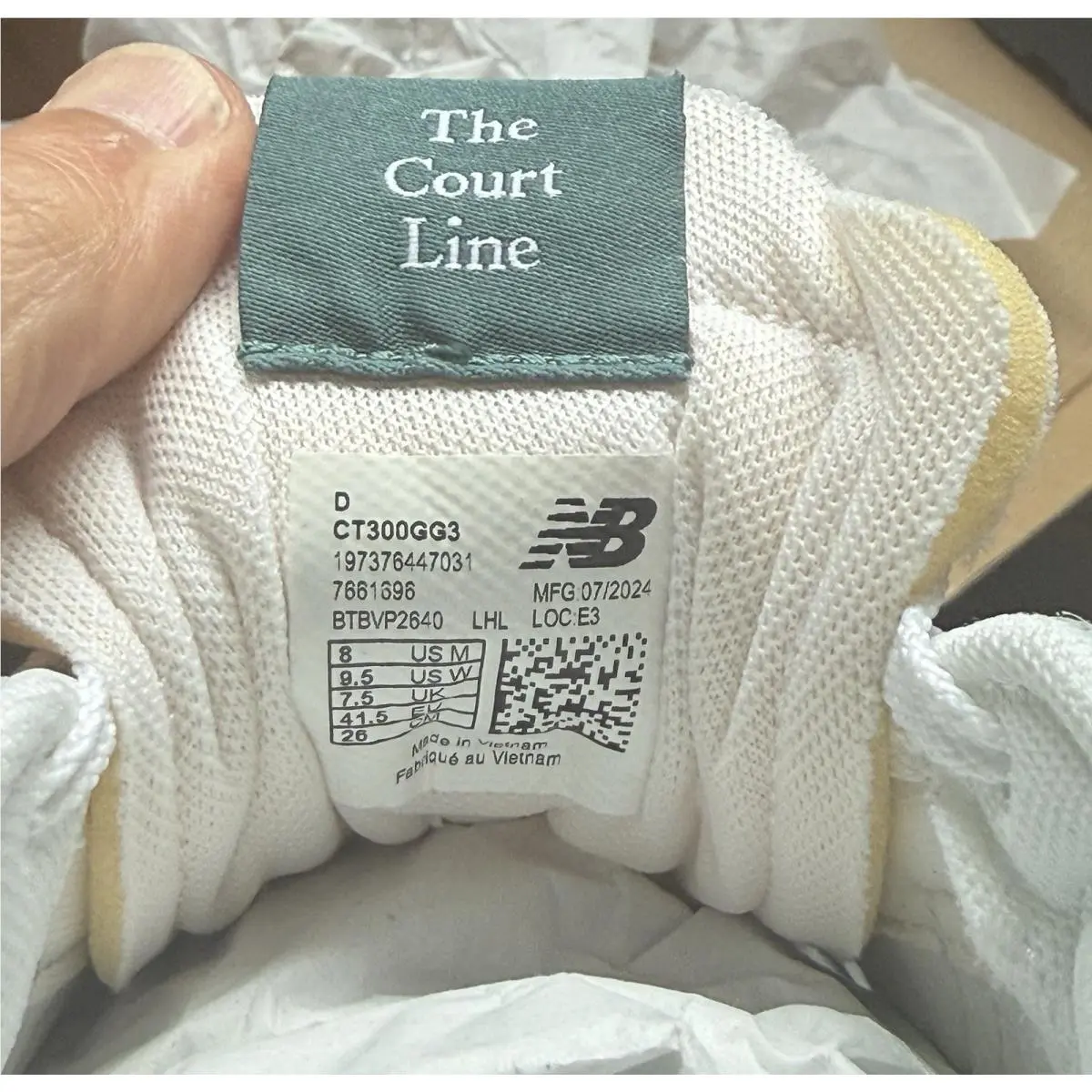 New Balance shoes - New Balance 300 / 300 V3 Court - CT300GC3 - White/Slate Grey (UPC: 197376447031) 4