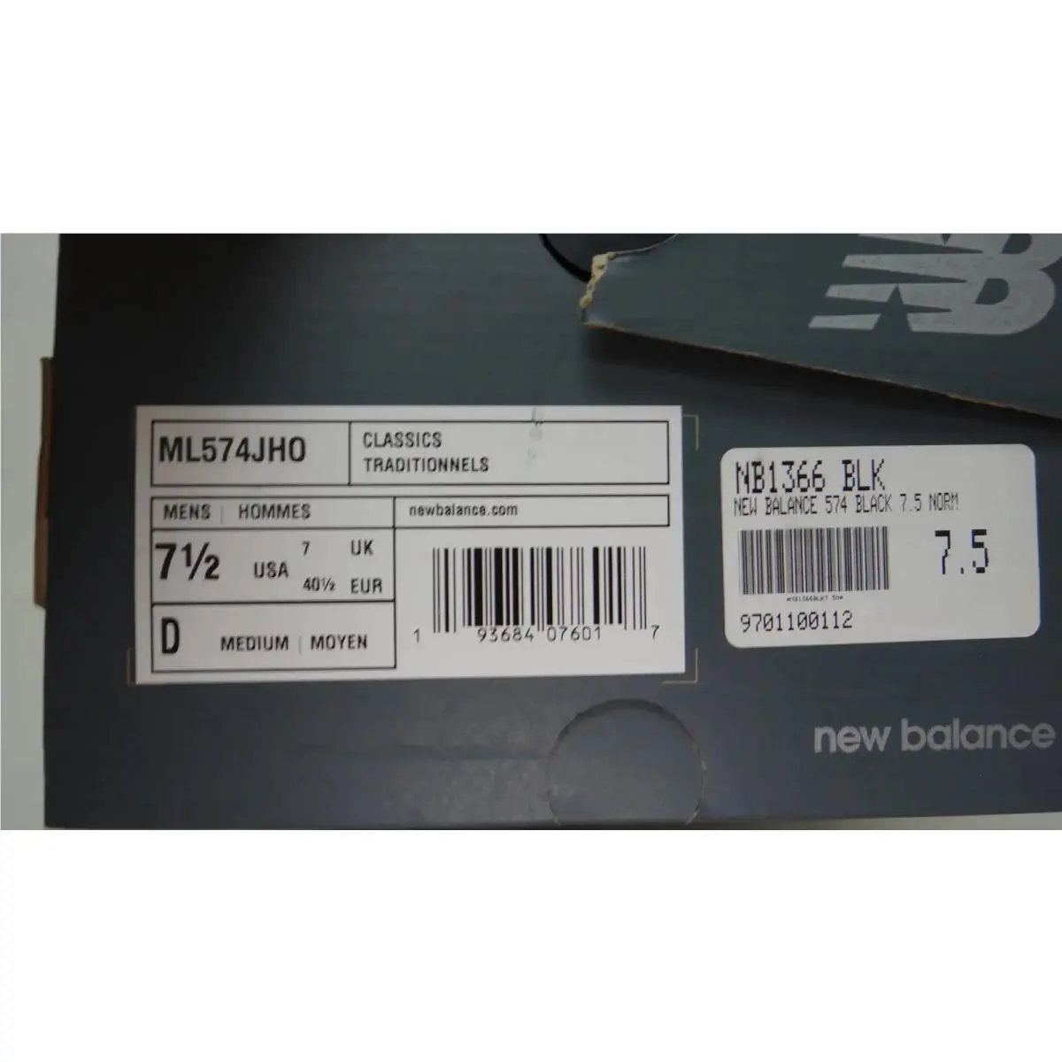 New Balance shoes - New Balance 574 - ML574JHO - Black 1
