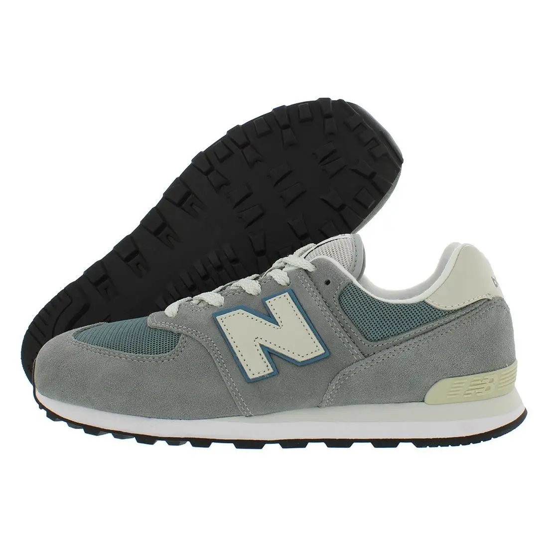 New Balance 574 GS Boys Shoes Size 6.5 Color: Grey/blue
