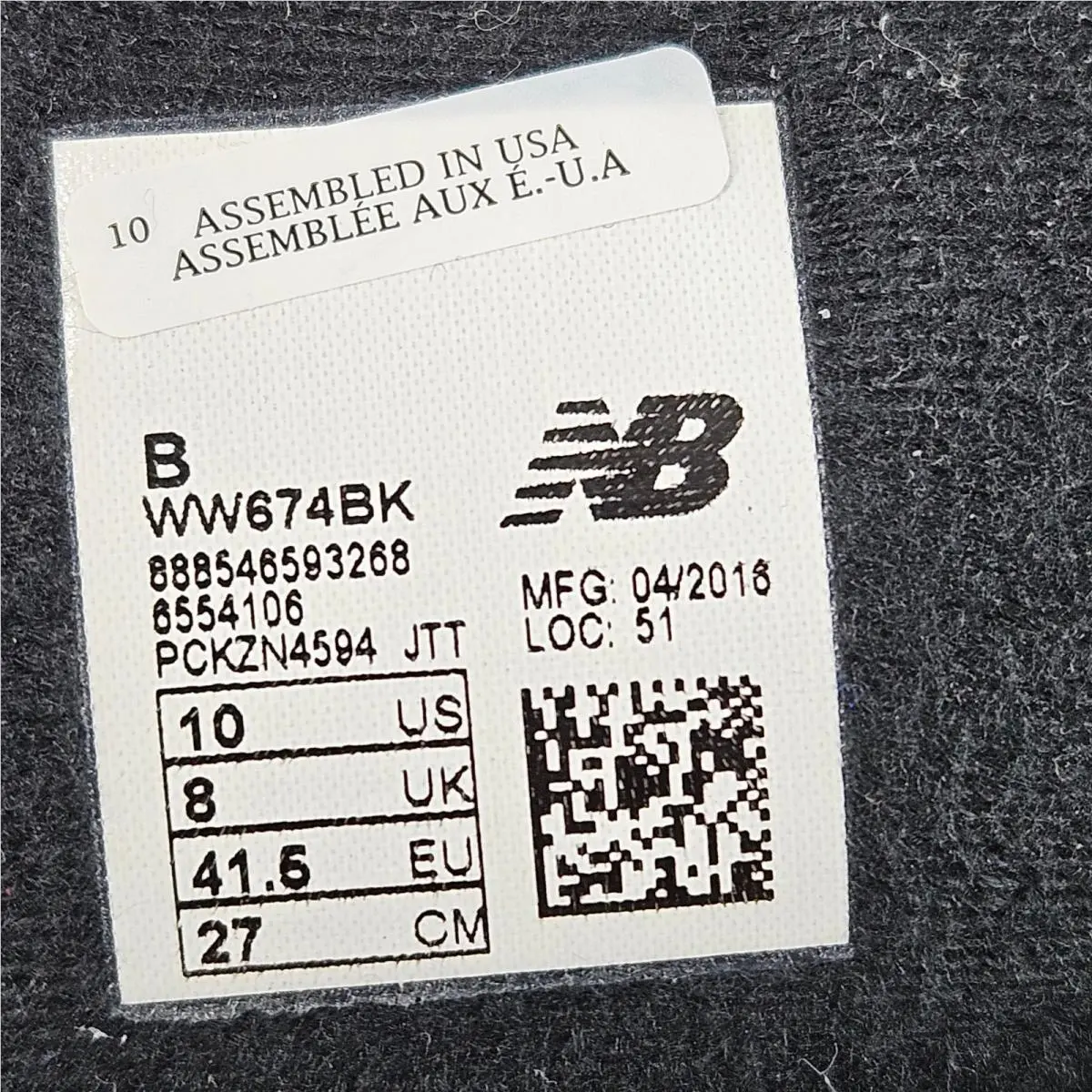 New Balance shoes - WW674BK - WW674BK - Black 5