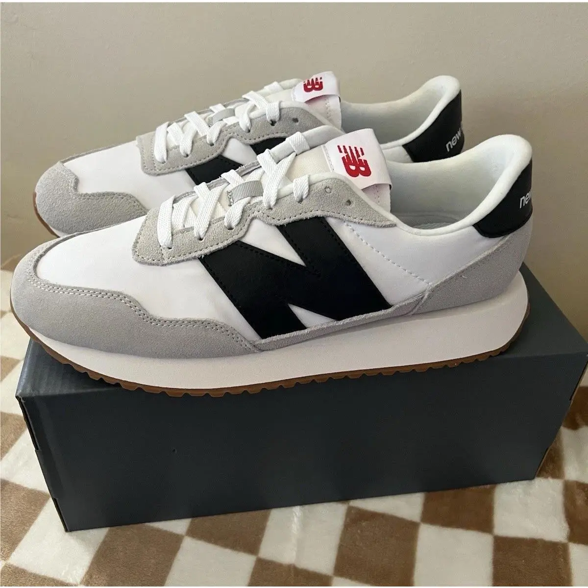 New Balance shoes - New Balance 237 - MS237CI - White/Black/Grey/Gum 8