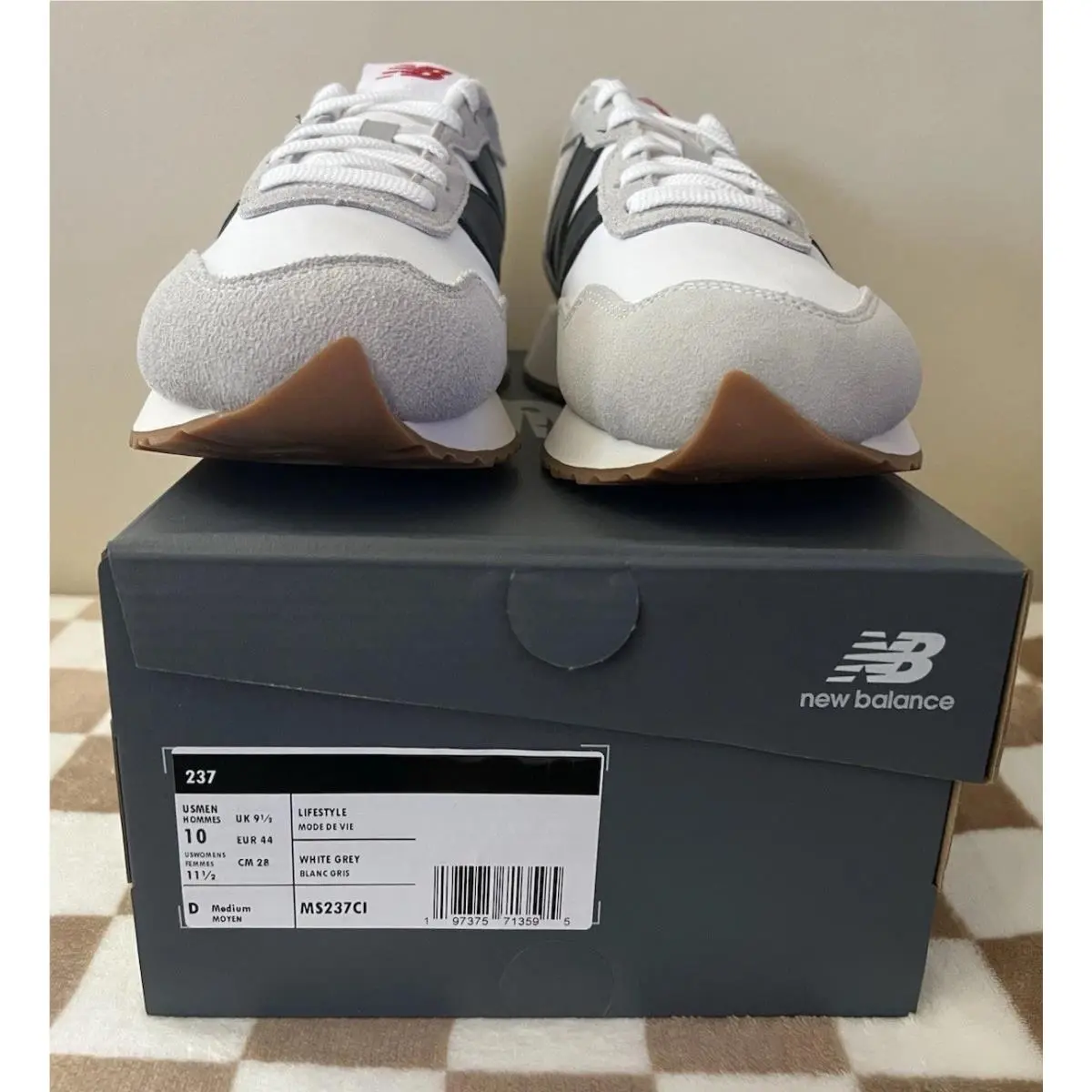 New Balance shoes - New Balance 237 - MS237CI - White/Black/Grey/Gum 11