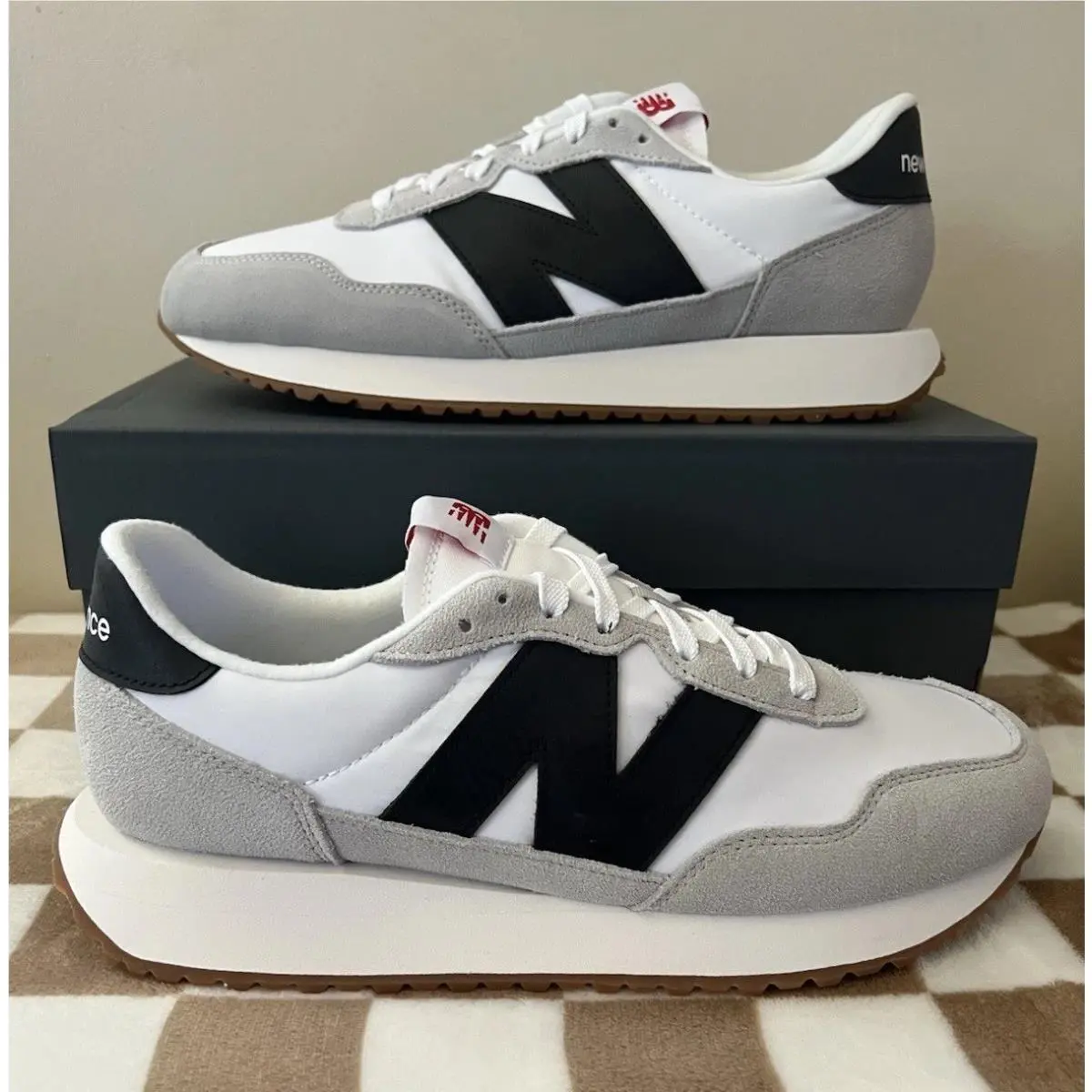 New Balance shoes - New Balance 237 - MS237CI - White/Black/Grey/Gum 1