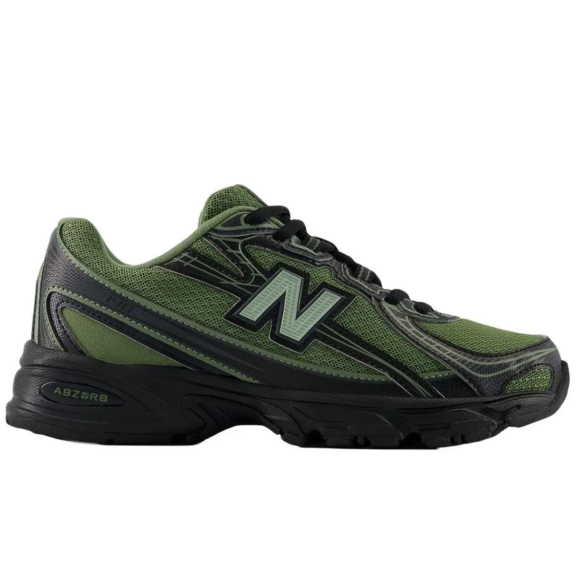 Size 7 - New Balance 740 Green Black Mens