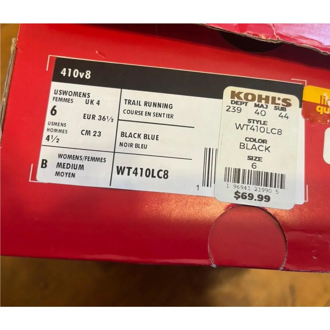 New Balance shoes - New Balance 10 - WT410LC8 - Black (UPC: 0196941219905) 3