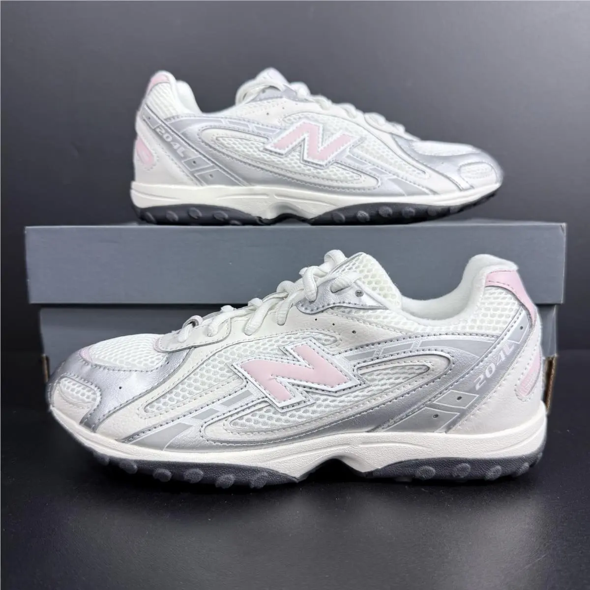 New Balance 204L Lace Youth 4.5 Women’s 6 Pink White Kids Grade School G204L9EA