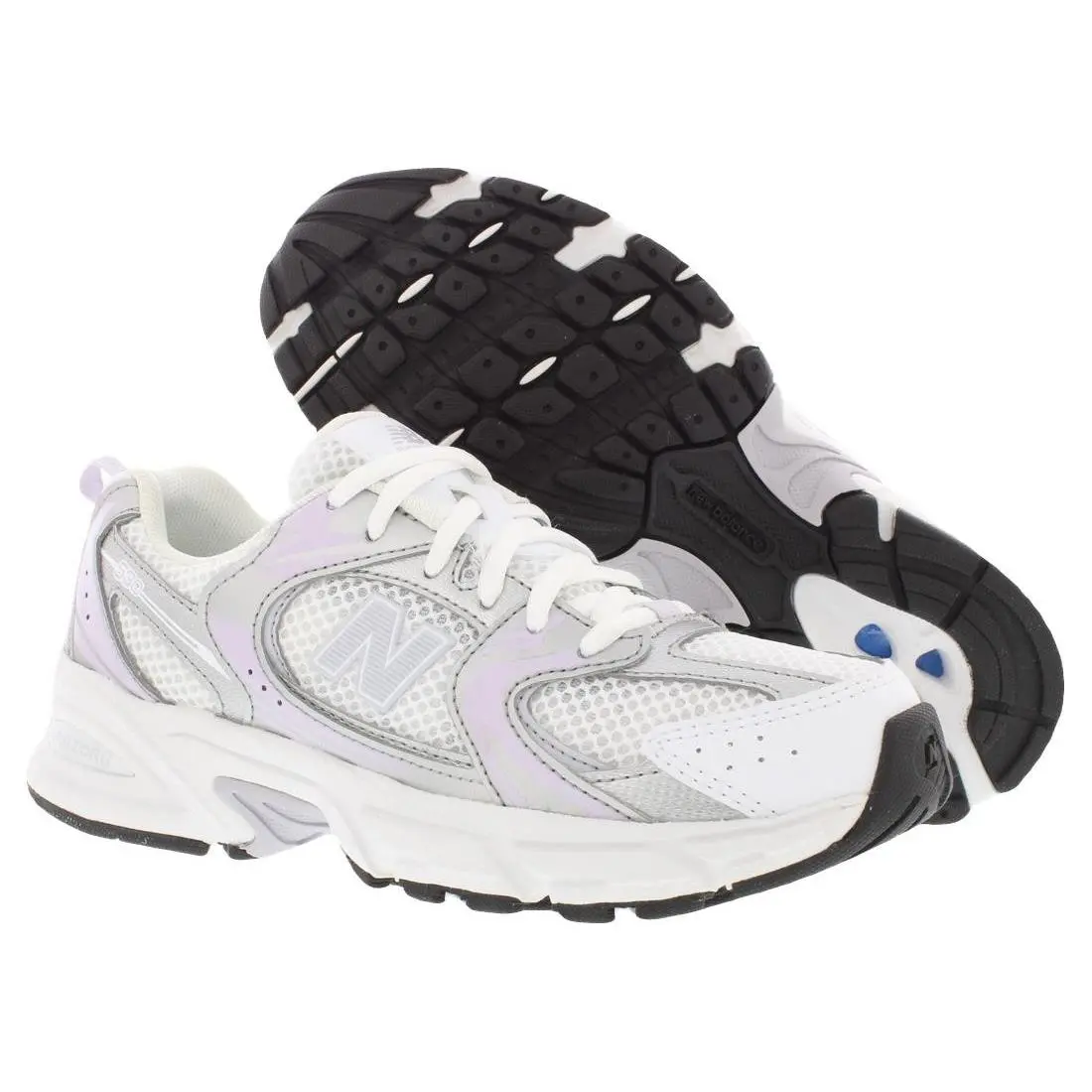 New Balance 530 GS Girls Shoes Size 5.5 Color: Grey/white
