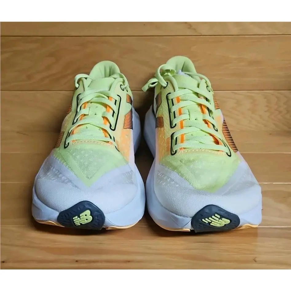 New Balance shoes - New Balance FuelCell Rebel - FuelCell Rebel - MFCXLL4 - White, Manufacturer: White/Bleached Lime Glow/Hot Mango 2