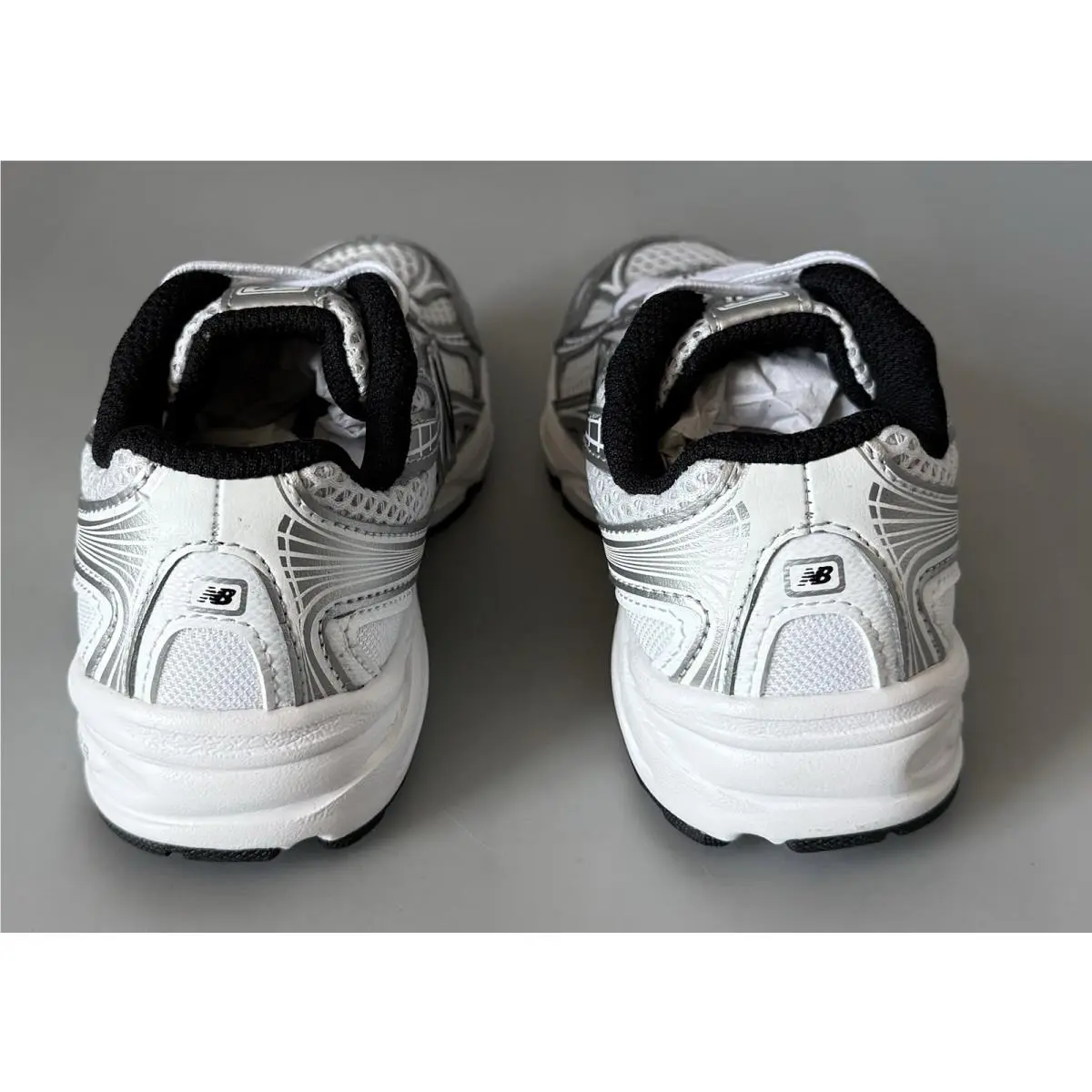 New Balance shoes - White Grey Black (UPC: 0198686850665) 4
