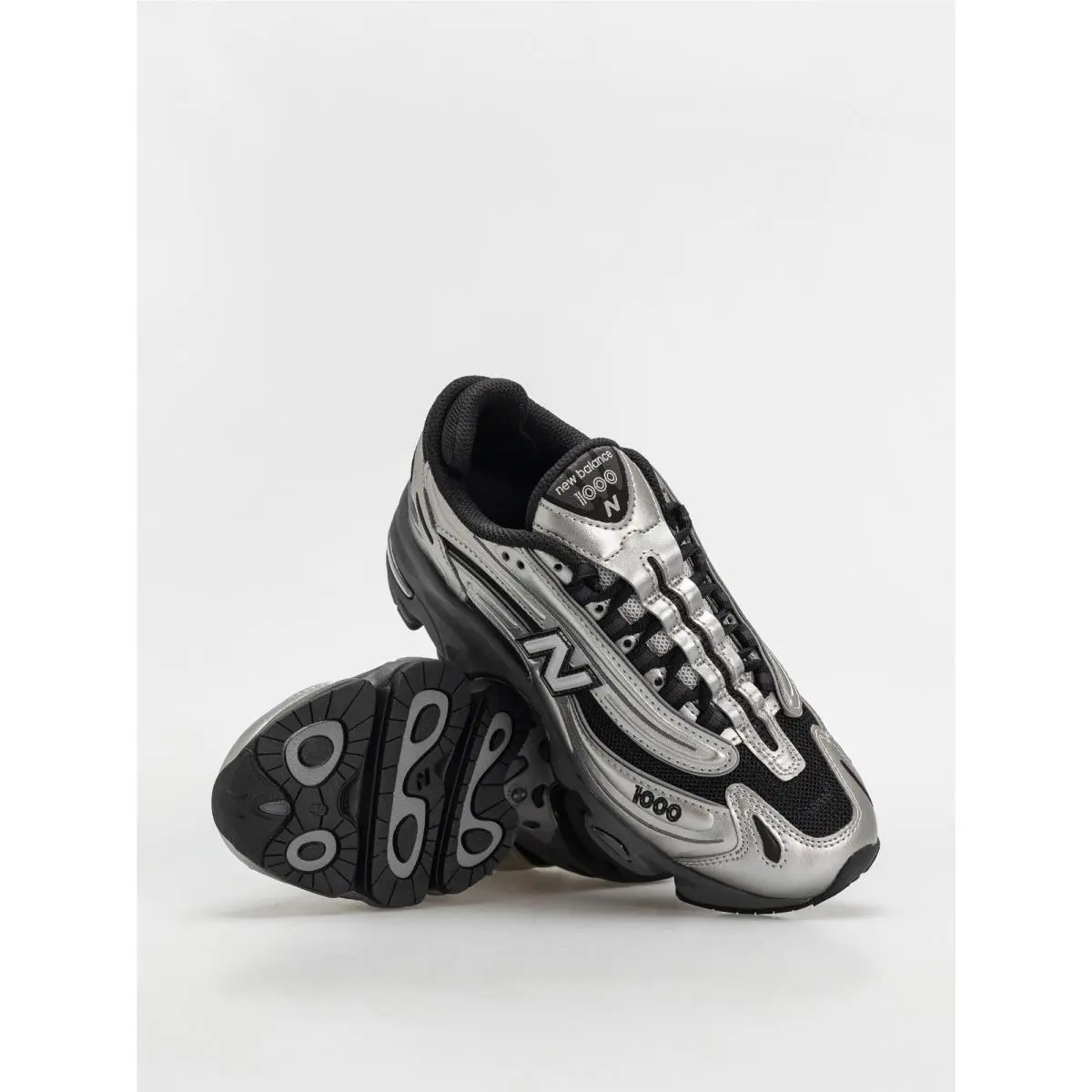 New Balance shoes - New Balance 1000 - Black/Silver Metallic 3