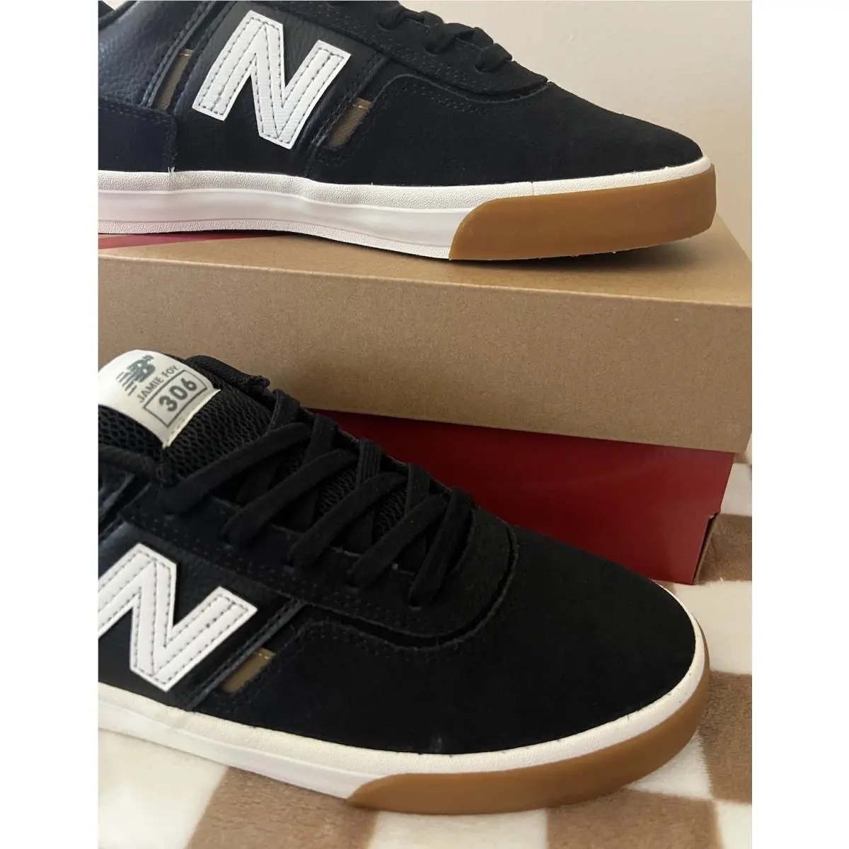 New Balance shoes - New Balance Numeric 306 - Numeric - NM306BGT - Black/Gum/White 2