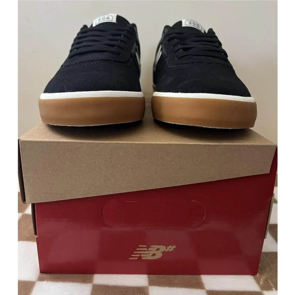 New Balance shoes - New Balance Numeric 306 - Numeric - NM306BGT - Black/Gum/White 6