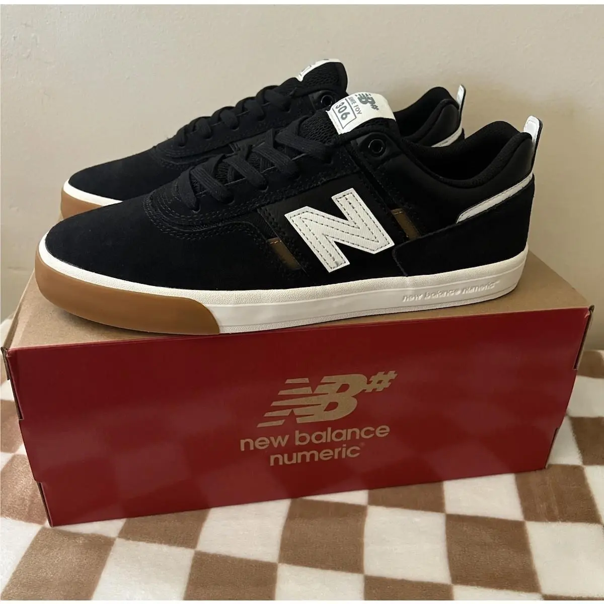 New Balance shoes - New Balance Numeric 306 - Numeric - NM306BGT - Black/Gum/White 8