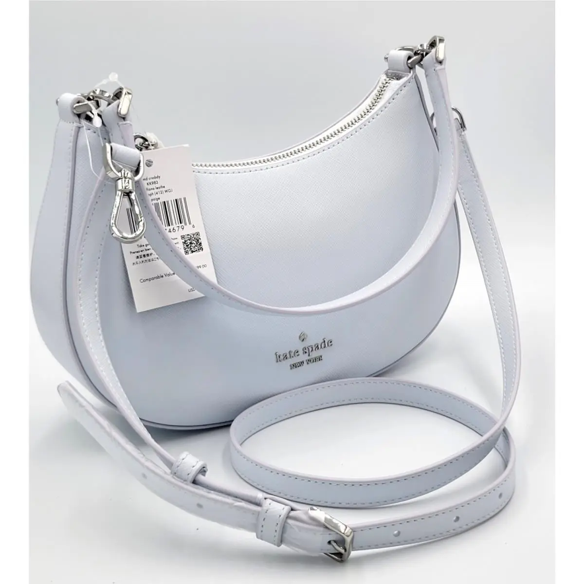 Paige Shoulder Bag Soft Sky Blue Saffiano Leather Crossbody by Kate Spade