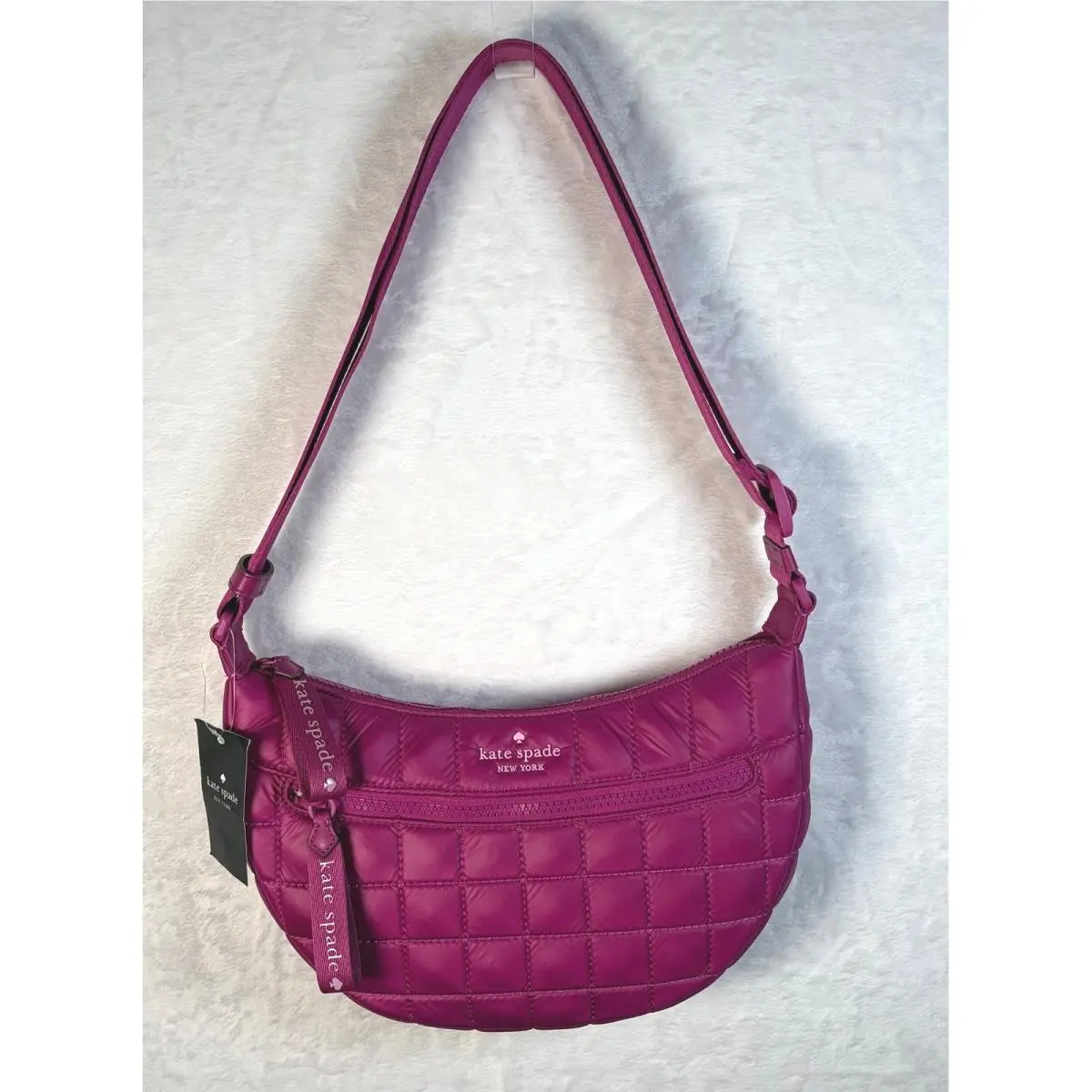 New York Sling Bag Shoulder Bag Quilted Poly Baja Rose New by Kate Spade