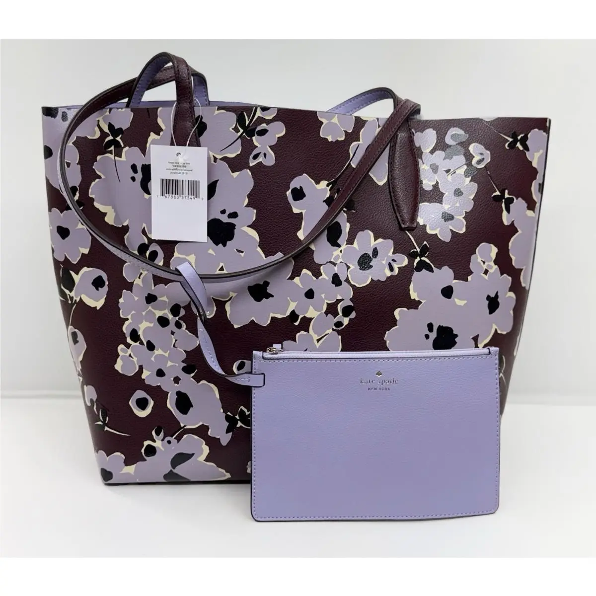 Kate Spade Arch Eva Wildflower Bouquet Large Reversible Tote Wristlet