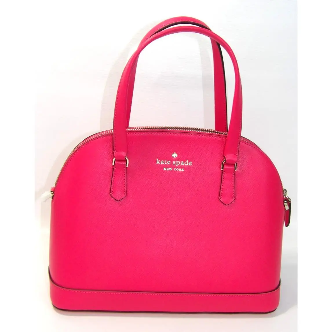Bikini Pink Medium Dome Sadie Saffiano Leather Crossbody Satchel New by Kate Spade