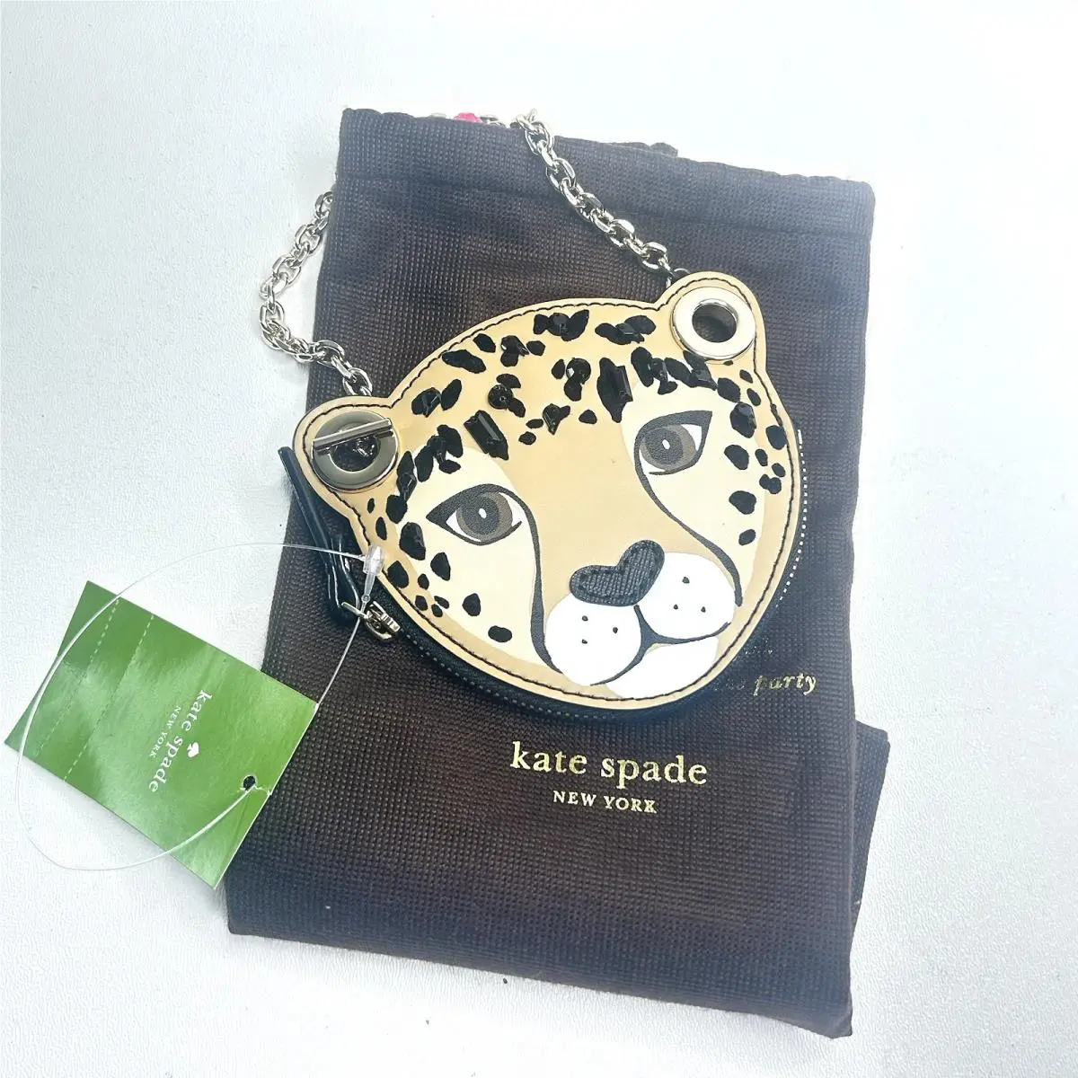 Run Wild Leopard Coin Purse Multi New by Kate Spade